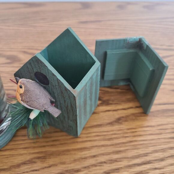 Hallmark Nature's Sketchbook Marjolein Bastin Resin Birdhouse Candle Holder - Picture 5 of 12